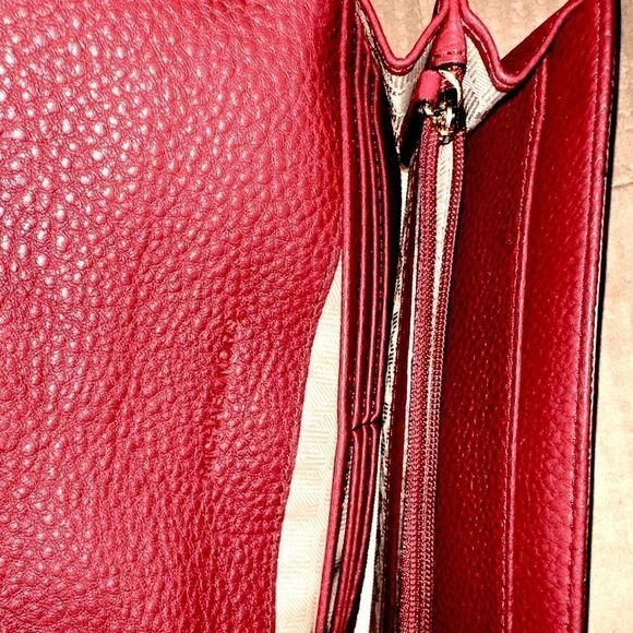 Michael Kors Fulton Flap Continental Soft Leather Wallet In Sienna - Picture 9 of 9